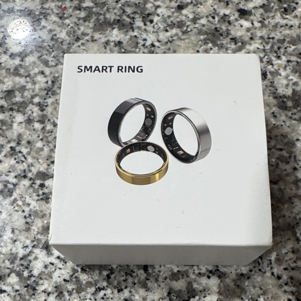Smart Ring Trio in Black size 7